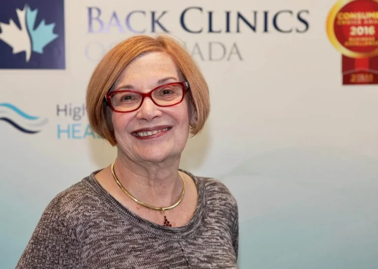 Sandi F., Back Clinics of Canada patient