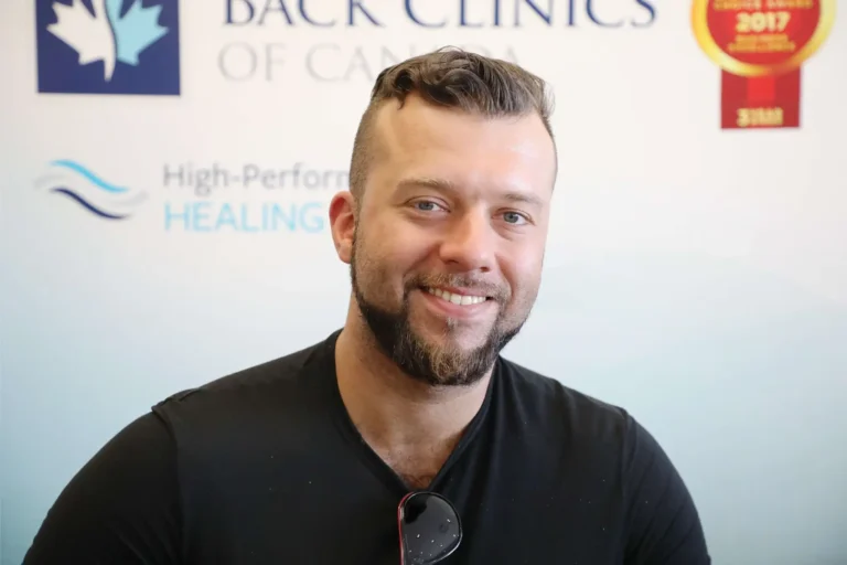 Vadim L., Back Clinics of Canada patient