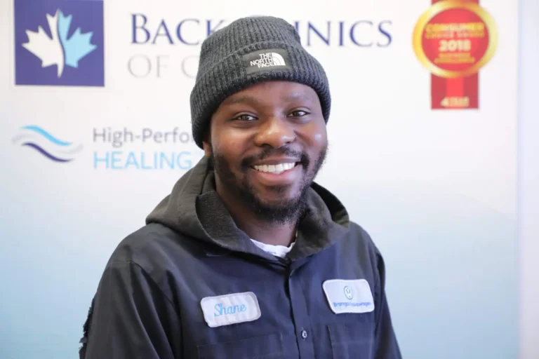 Shane E., Back Clinics of Canada patient