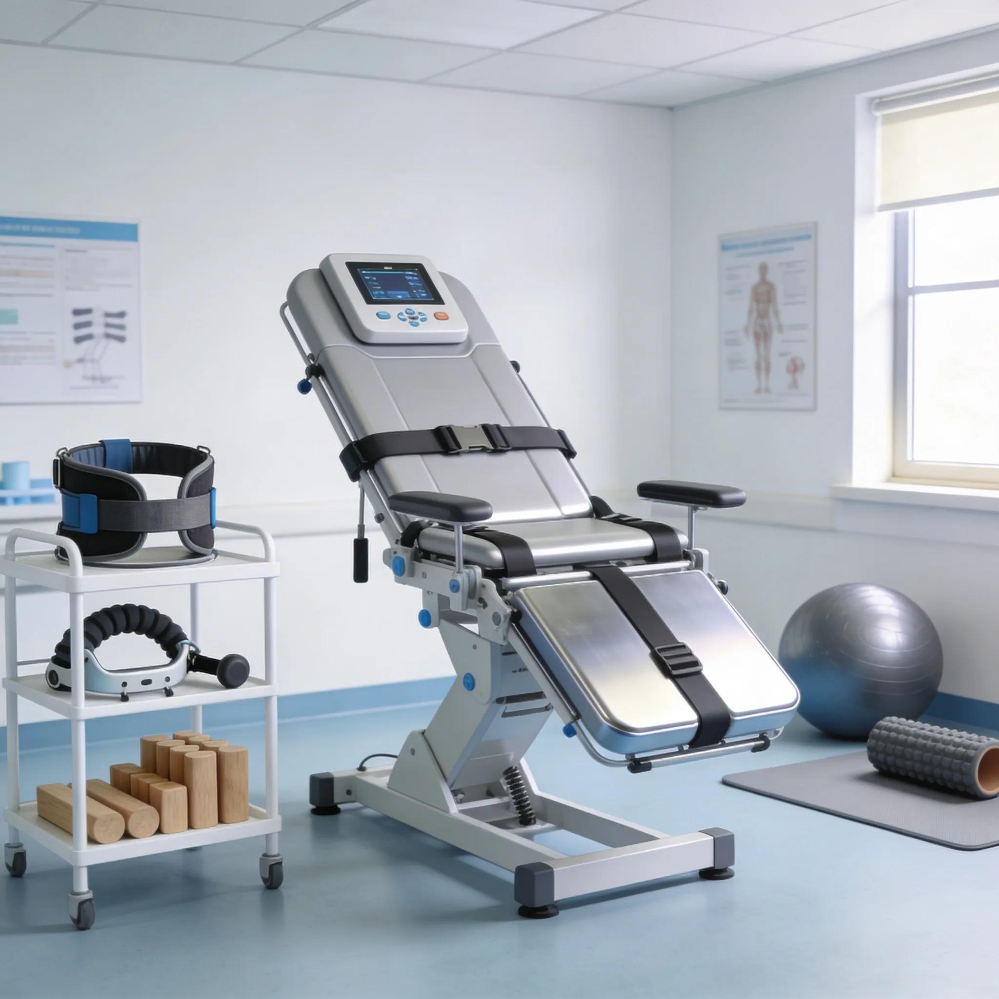 Comparison of spinal decompression devices in a healthcare setting illustrating technology advancements