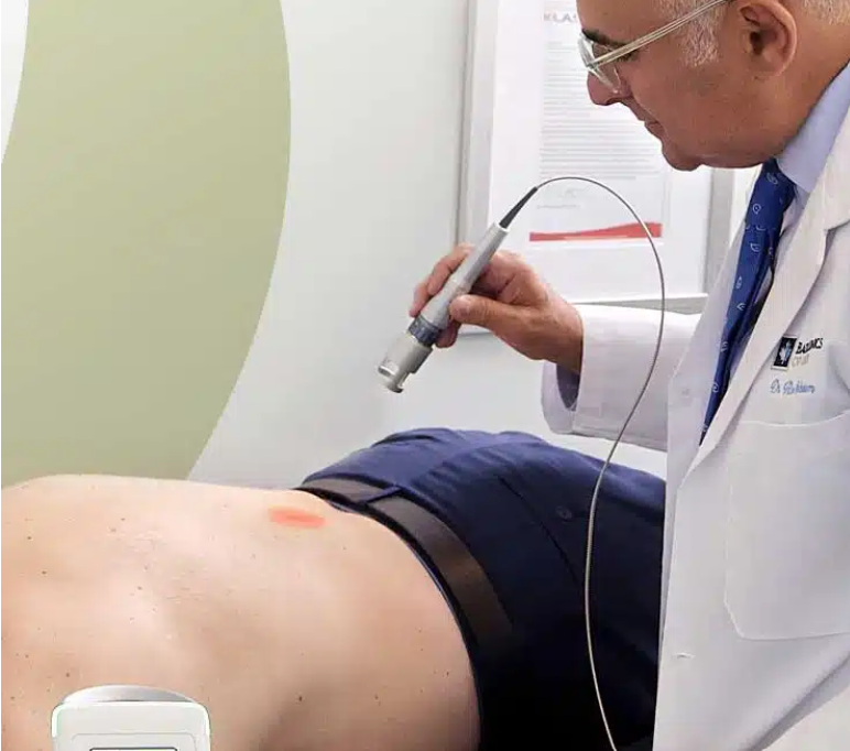 Class IV laser therapy being applied