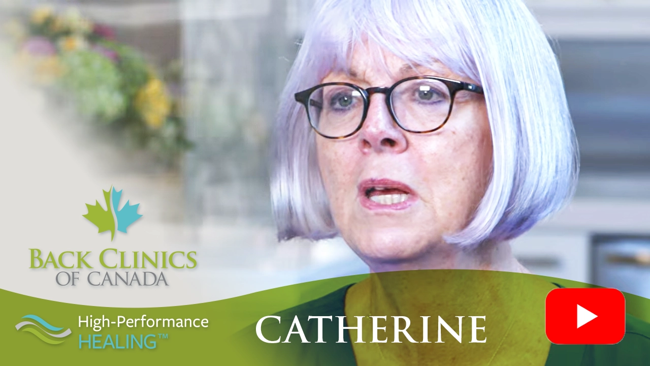 Catherine shares her experience with a herniated disc