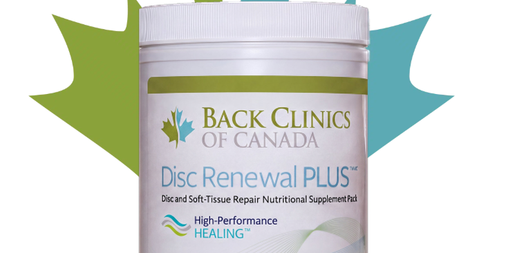 Disc Renewal Plus nutritional supplement by Back Clinics of Canada