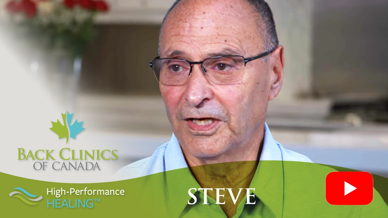 Steve shares his experience with stenosis and a herniated disc